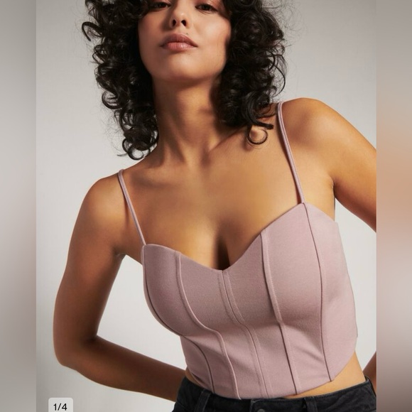 DYNAMITE CROP TANK TOP/BUSTIER 17” PTP - Picture 1 of 4